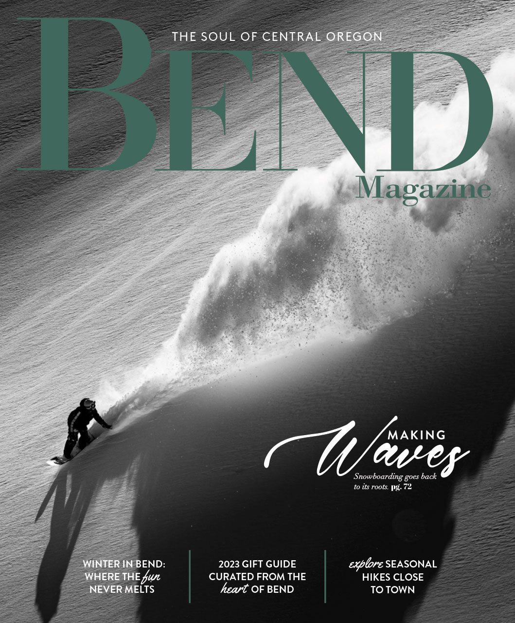 Cover of the November December 2023 issue of Bend Magazine