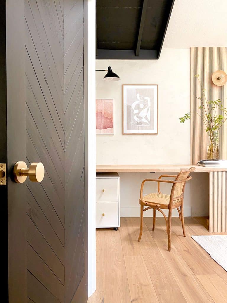 The door into the DIY loft