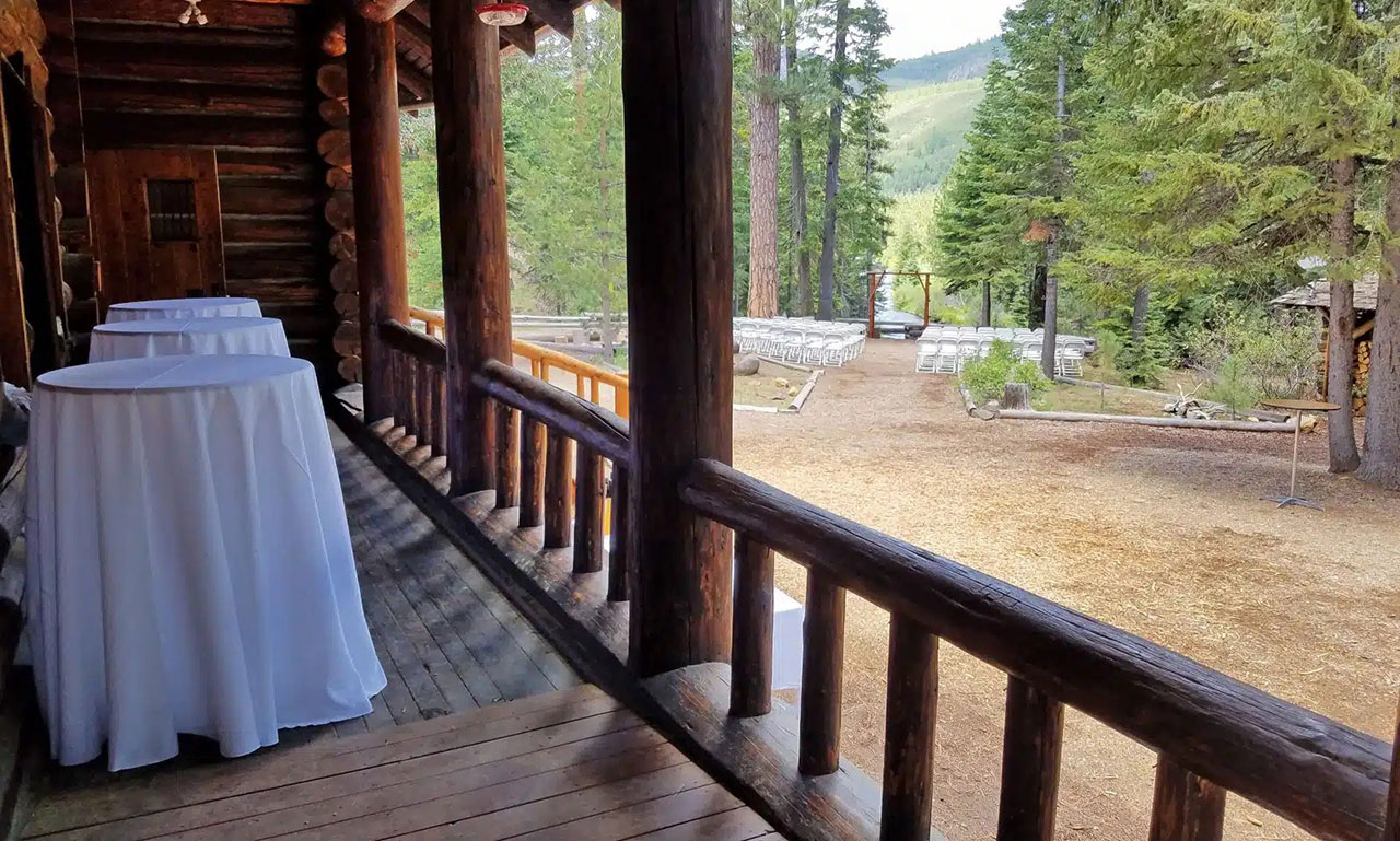 Porch of skyliner lodge