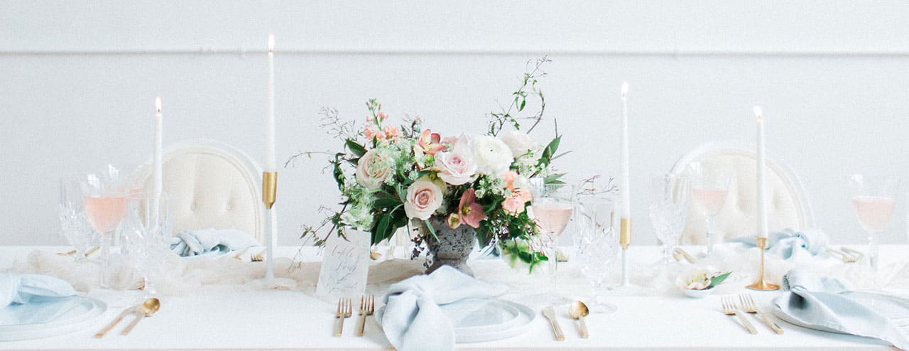 Flowers on table