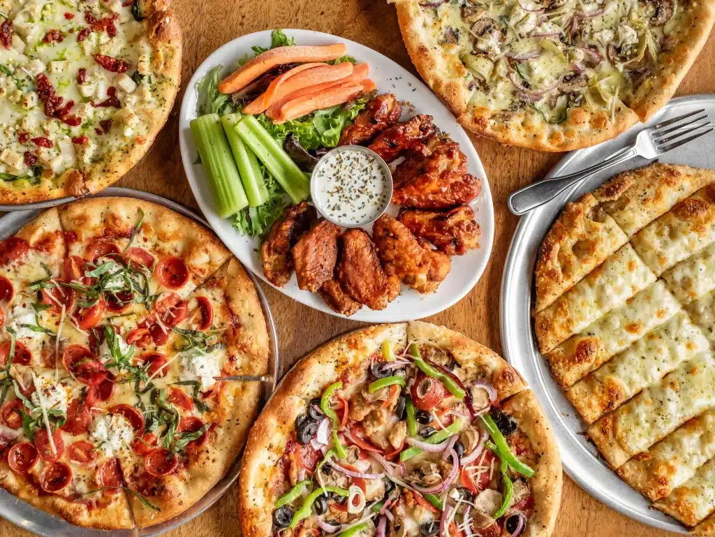 Little Pizza Paradise spread