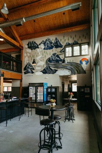 Cascade Lakes Brewery interior by Sara Hobin Design