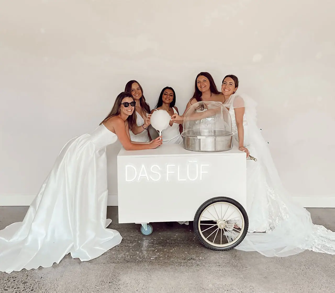 Cotton Candy catering from Das Fluf Co. for wedding.