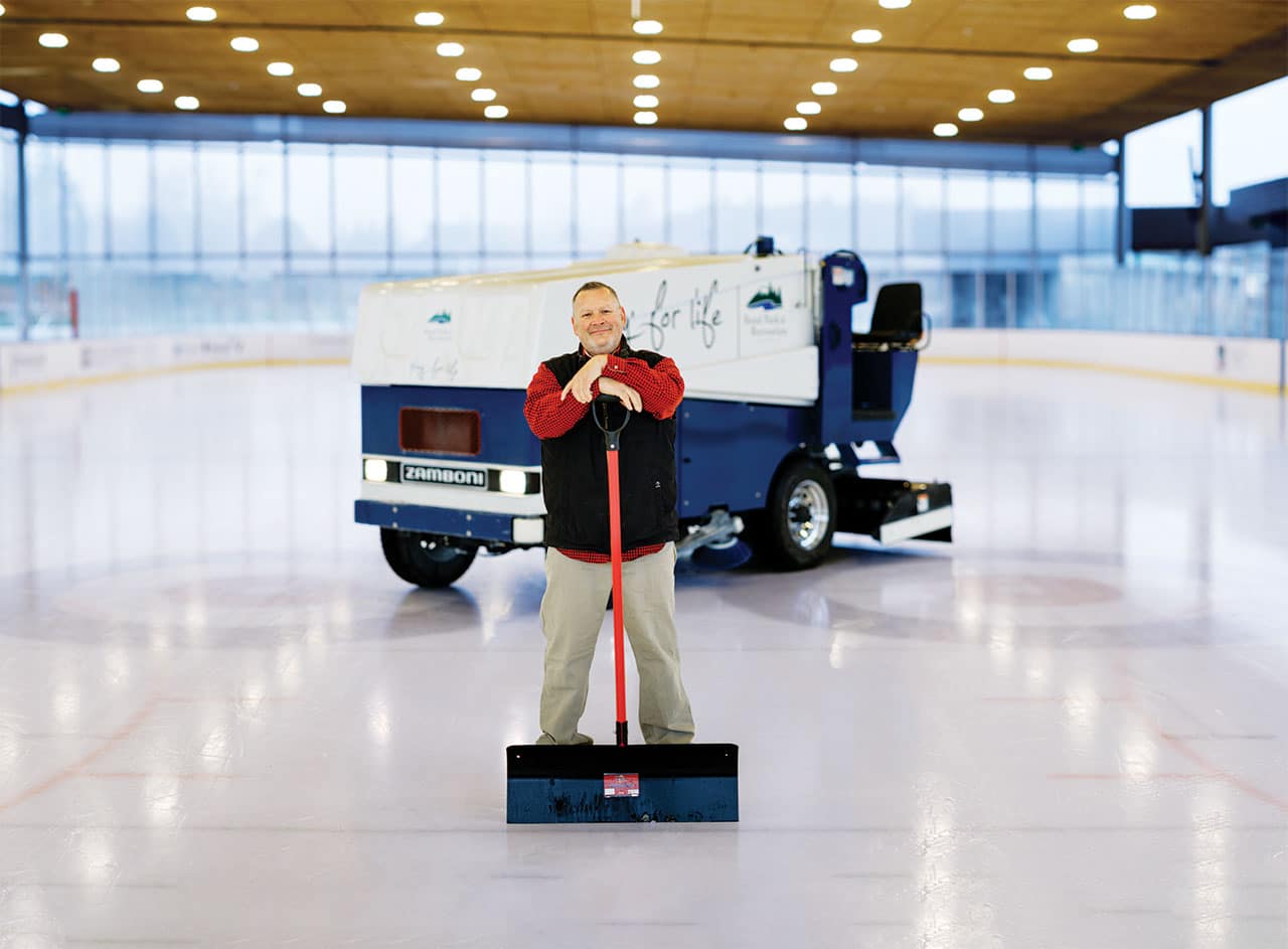 Zamboni Driver Donne Fox Horne for Bend Parks and Rec