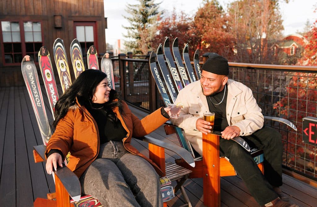Relaxing at the Ski Inn Taphouse