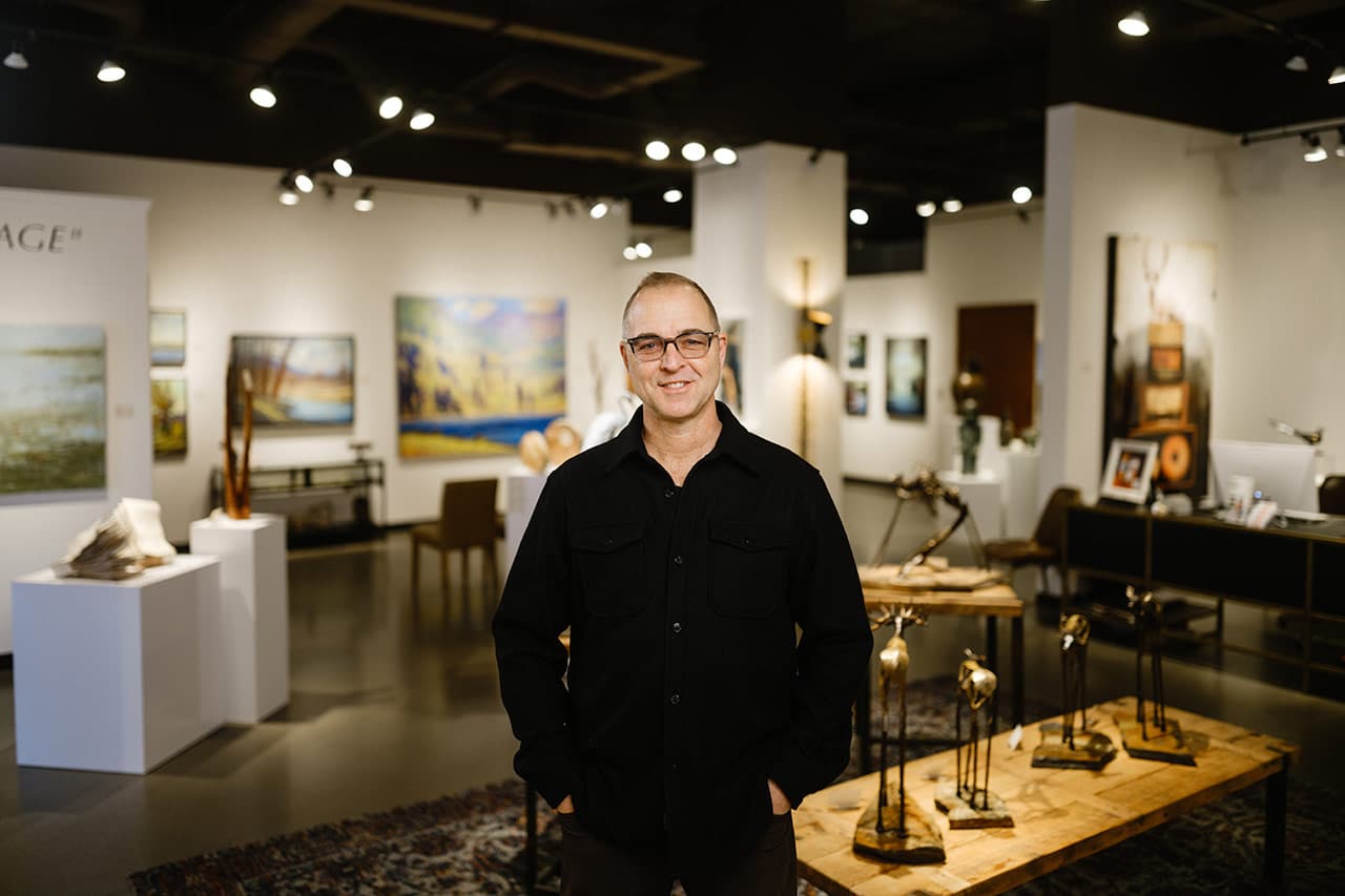 Jim Peterson, owner of Mockingbird Gallery and Peterson Contemporary Art in Bend