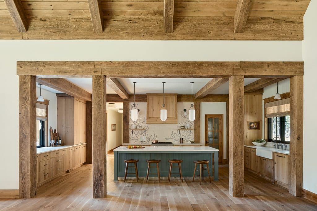 kitchen in western inspired home in Black Butte Ranch