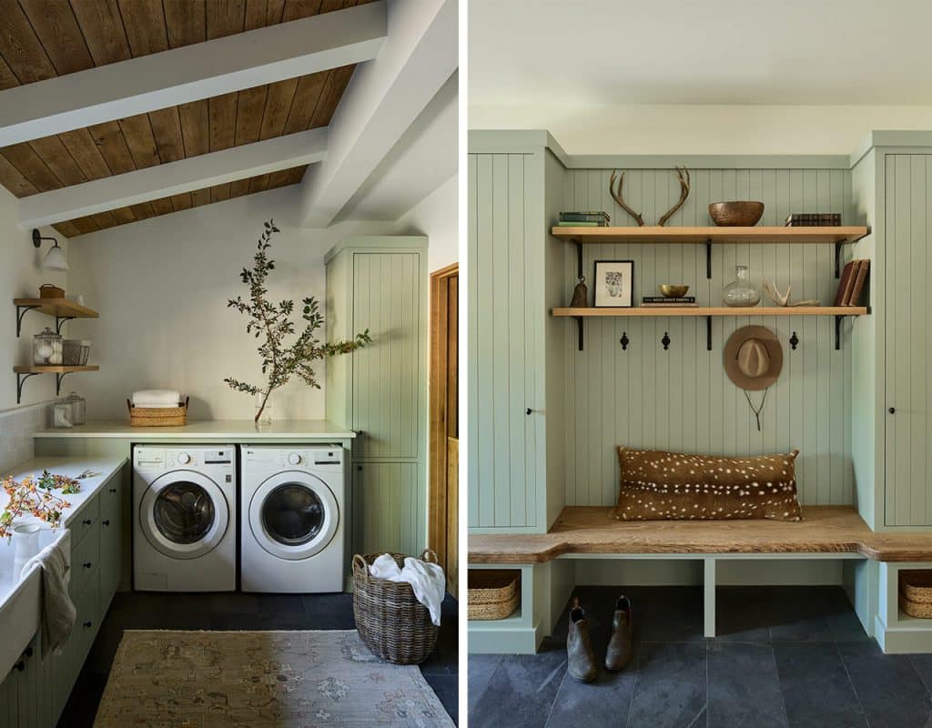 laundry room and entry way detail of home
