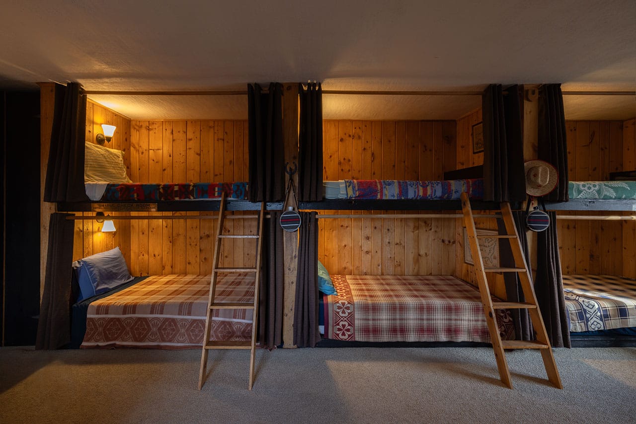 bedroom in Skip Frank’s Legacy Cabin