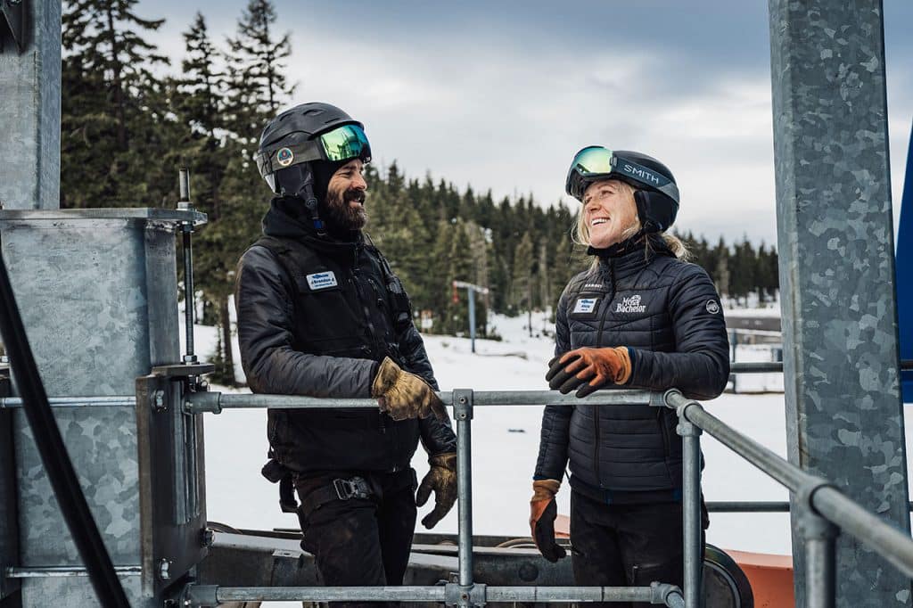 Alicia Smith and her husband, Brandon at Mt. Bachelor