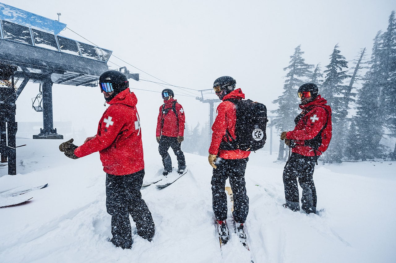 Ski Patrol starting their day at Mt. Bachelor
