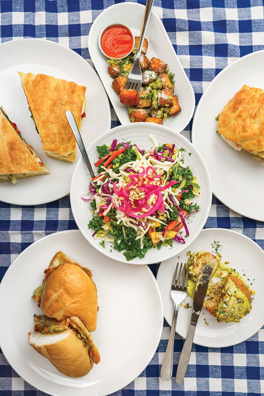 Six different dishes from Cotto Strada Italian Food Truck in Bend
