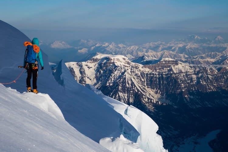 Graham Zimmerman standing on Celeno Peak