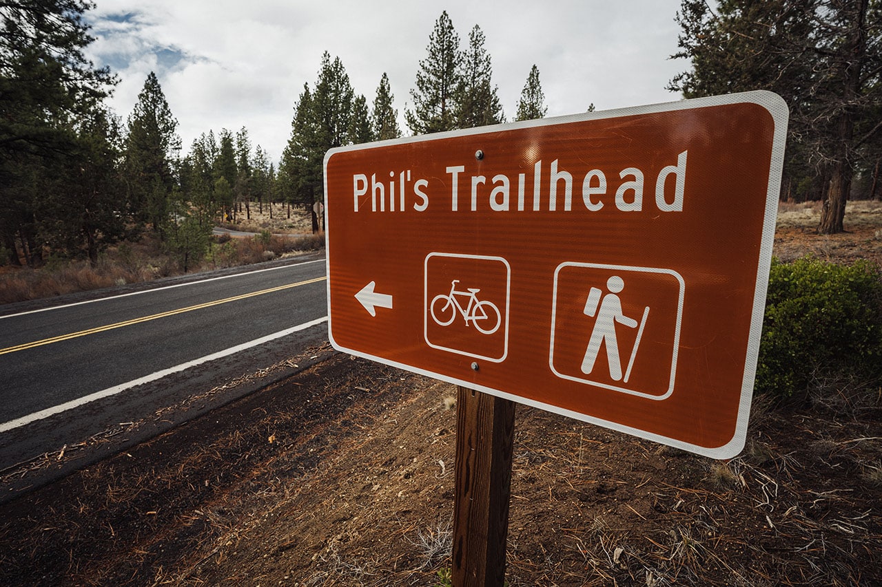 Phil's Trailhead sign