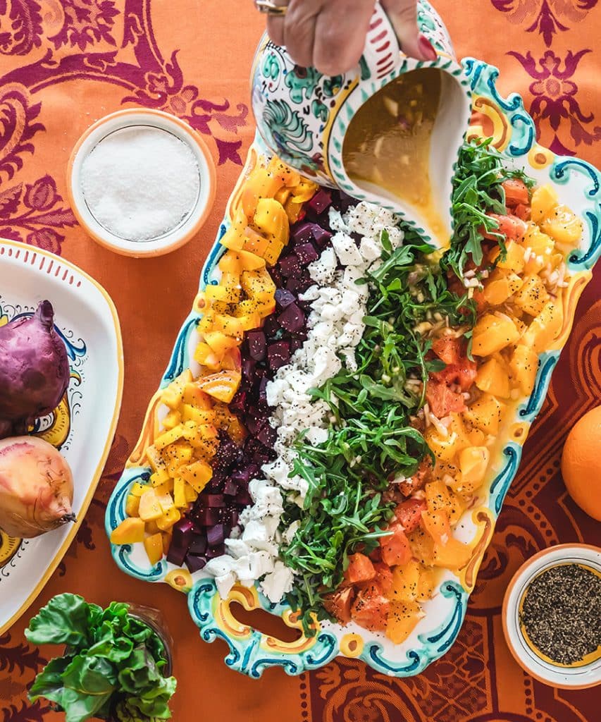 BEET, ORANGE AND GOAT CHEESE SALAD recipe