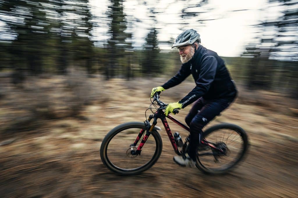 Phil Meglasson rides at Phil's Trailhead