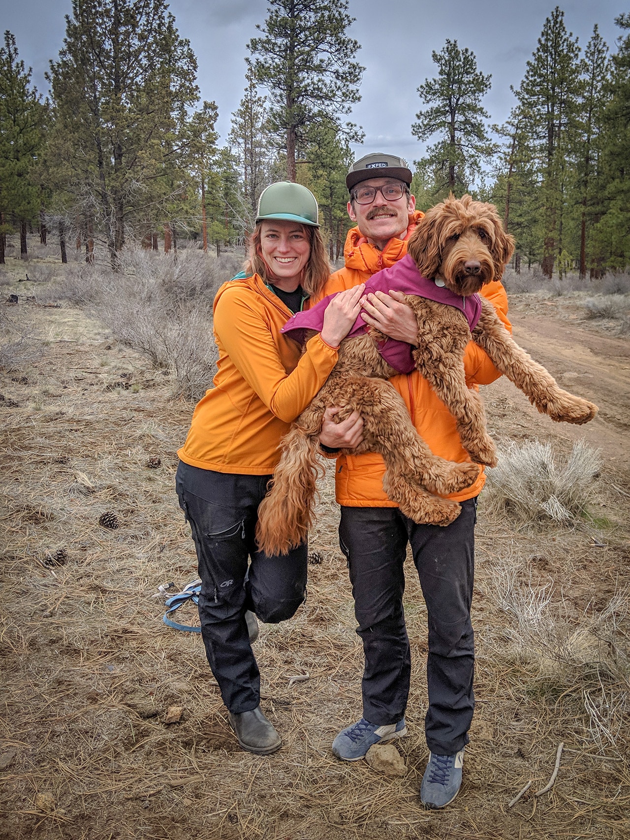 Graham, Shannon and their dog Pebble in Bend OR