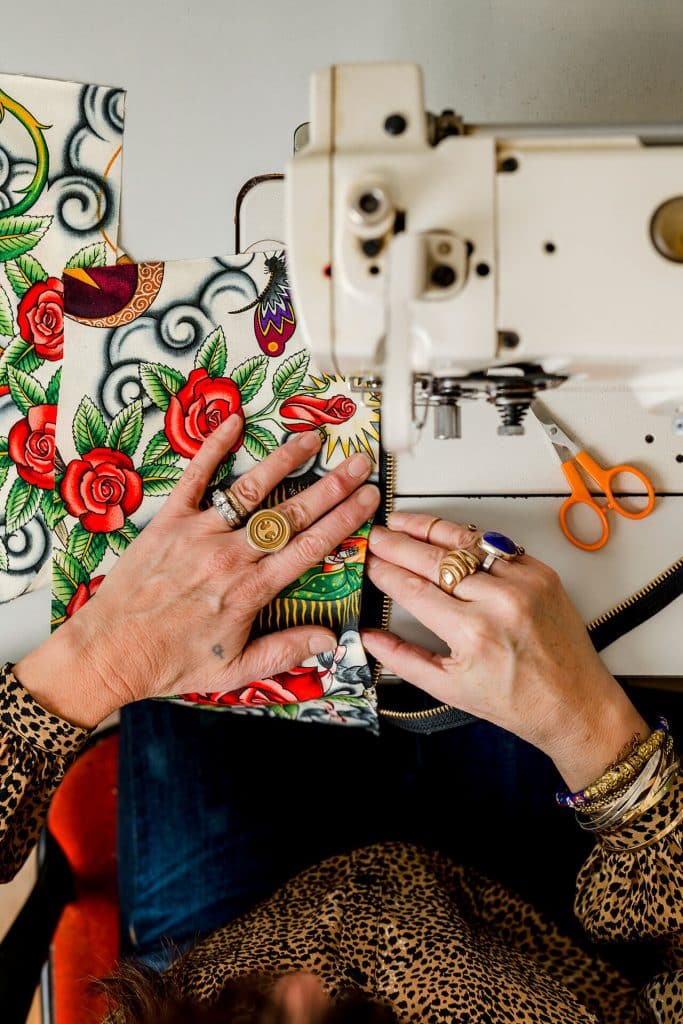 Maya Moon at work creating