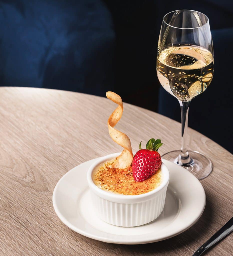 Creme Brule at Flights Wine Bar