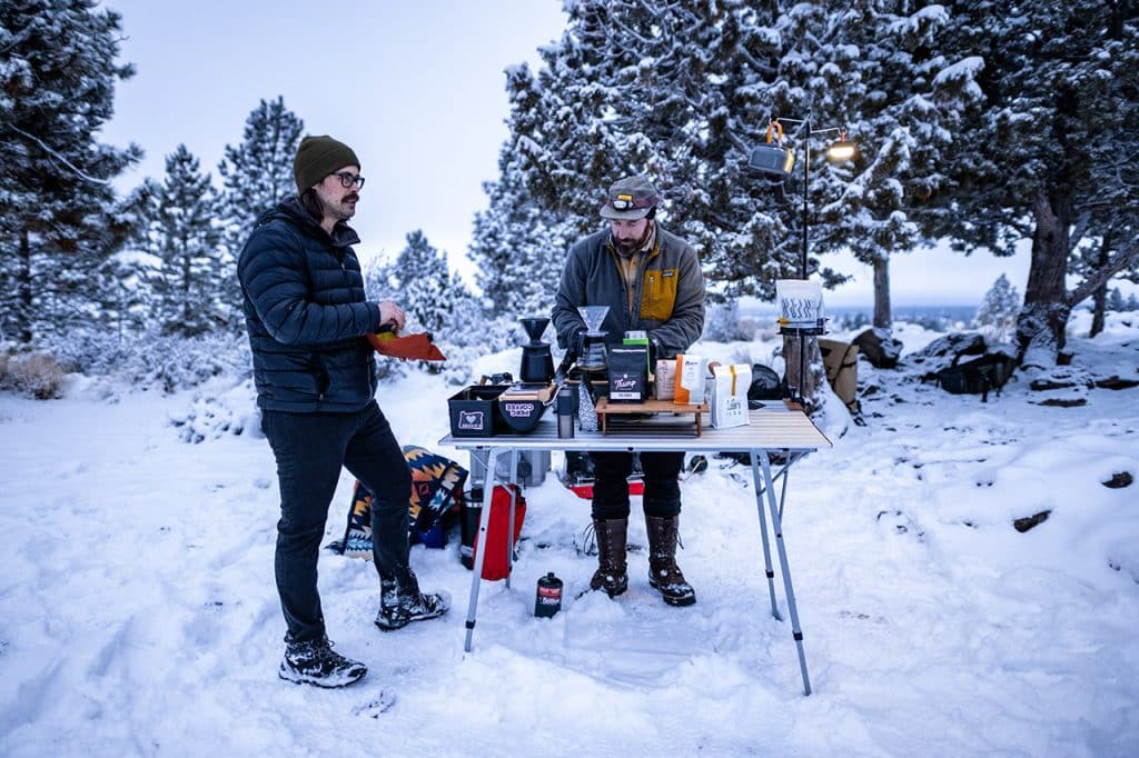 owners set up before attendees arive