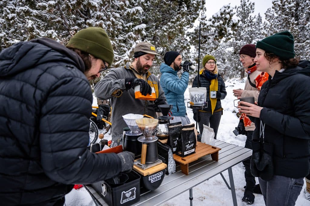 Making the Coffee at Hush Hush