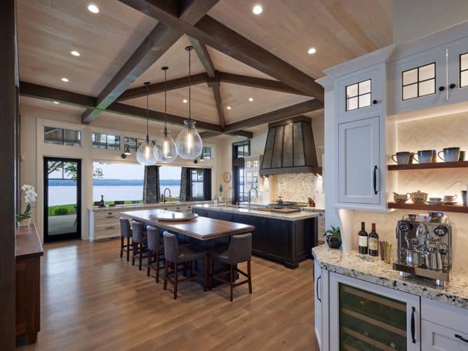 Kitchen with pioneer millworks natural expression flooring