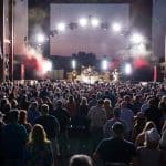 Hayden Homes Amphitheater in Bend Oregon at night