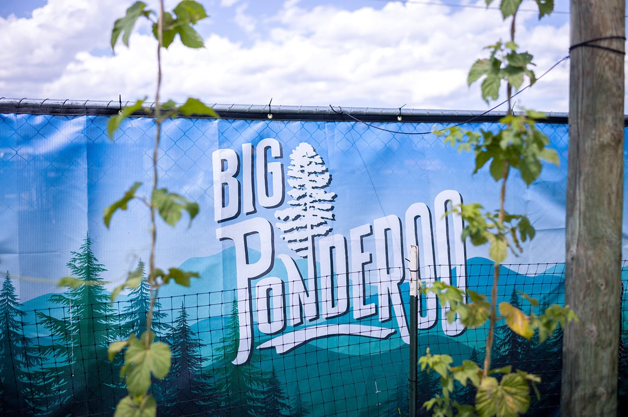 Big Ponderoo sign at the event