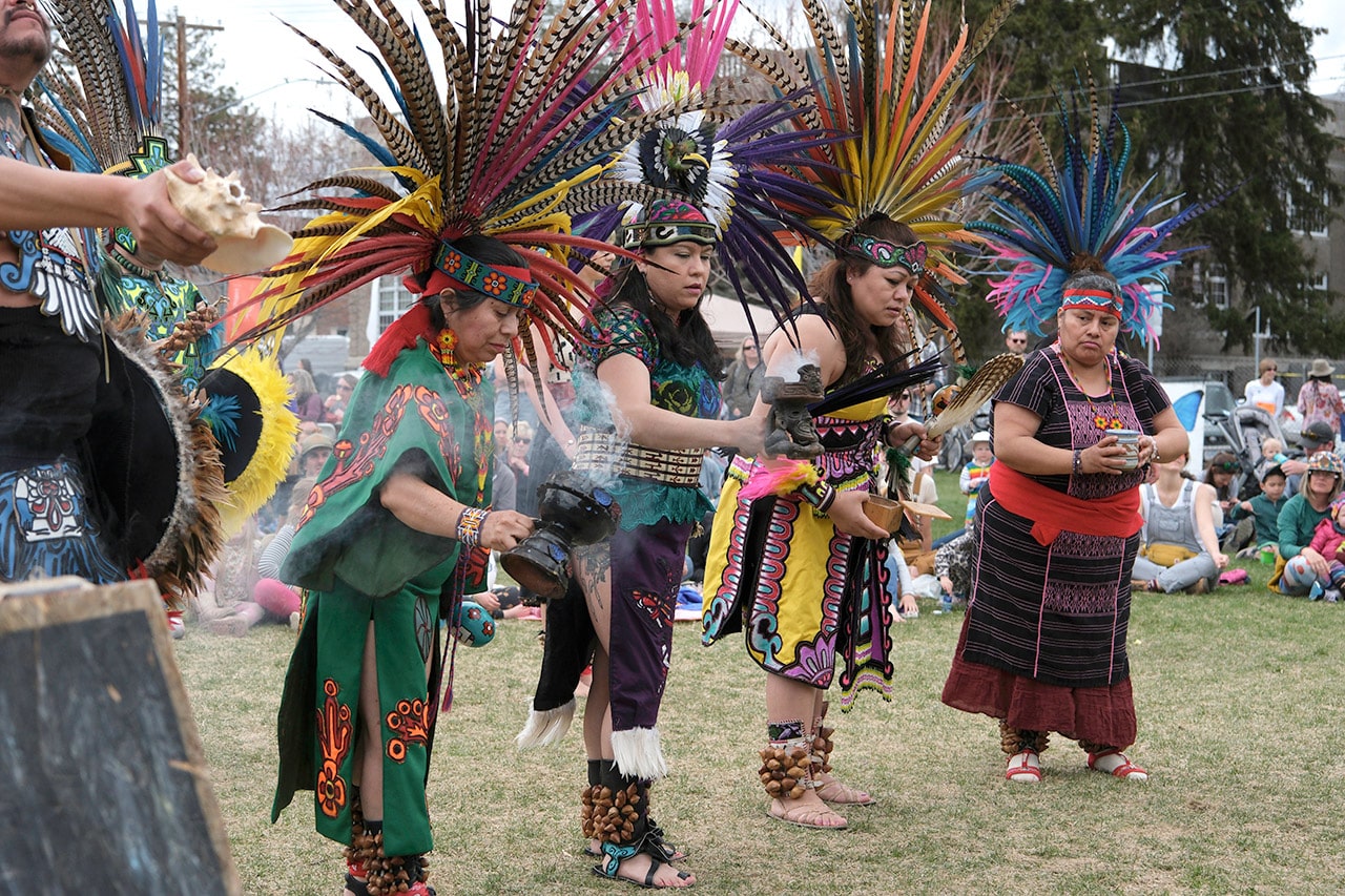 Danza Azteca perform at Earth Day Fair in Bend