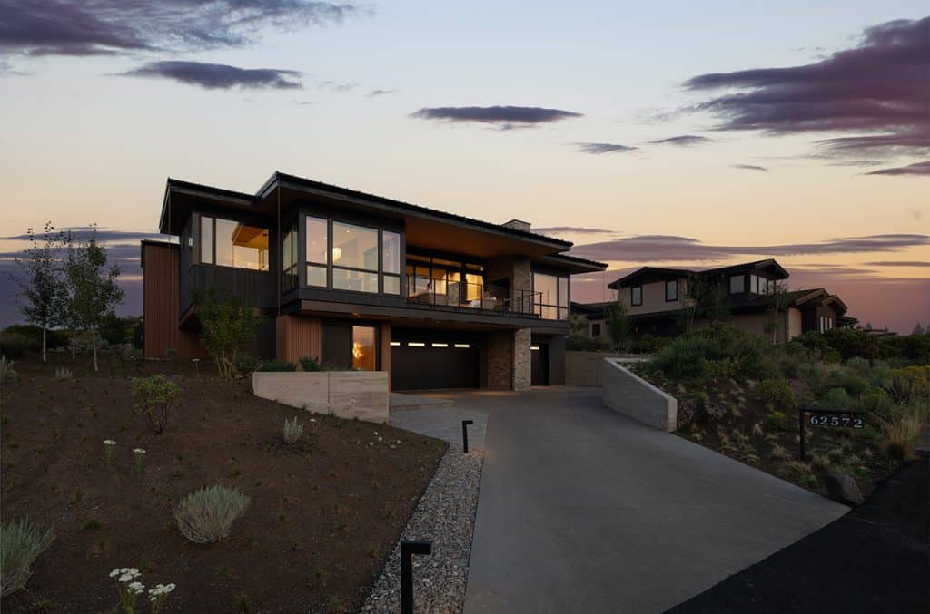 shevlin commons home at sunset