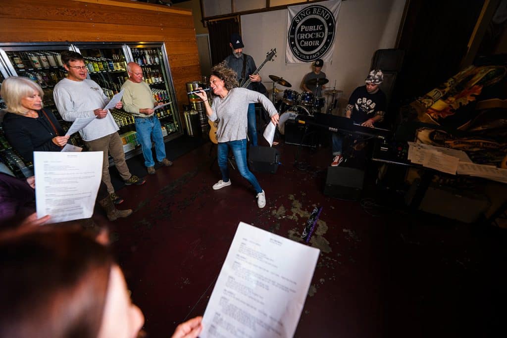 Singing with the Public Rock Choir in Bend