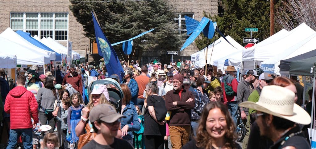 Earth Day Fair attendees