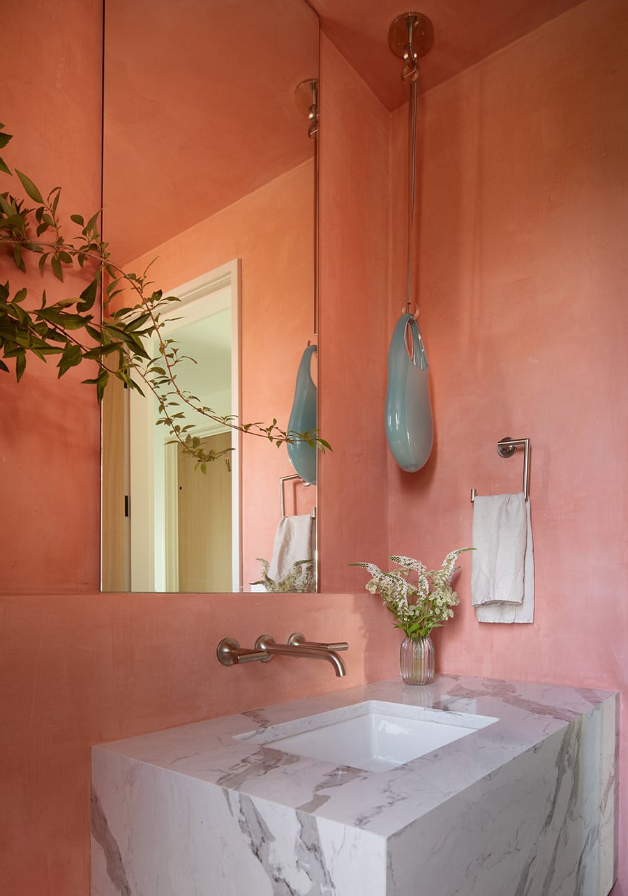 pink bathroom shevlin commons