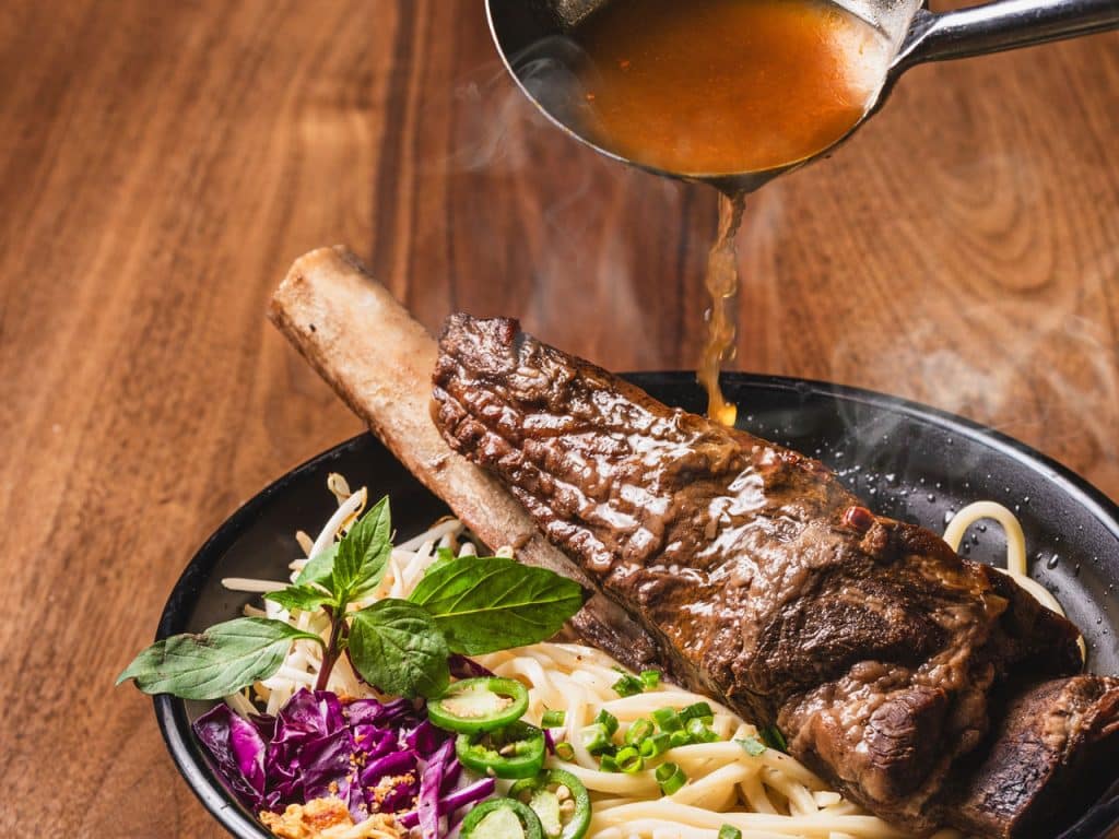 JIĀ Asian Street Kitchen's Beef Noodle Soup