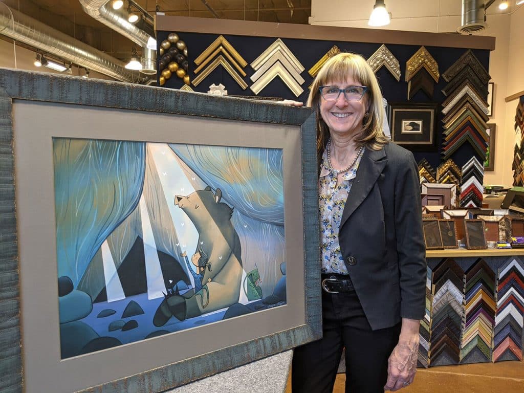 Framed artwork at High Desert Frameworks