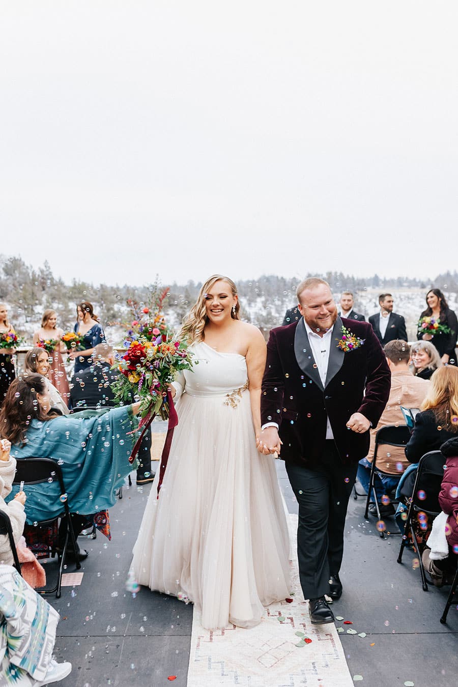 Couple who just got married