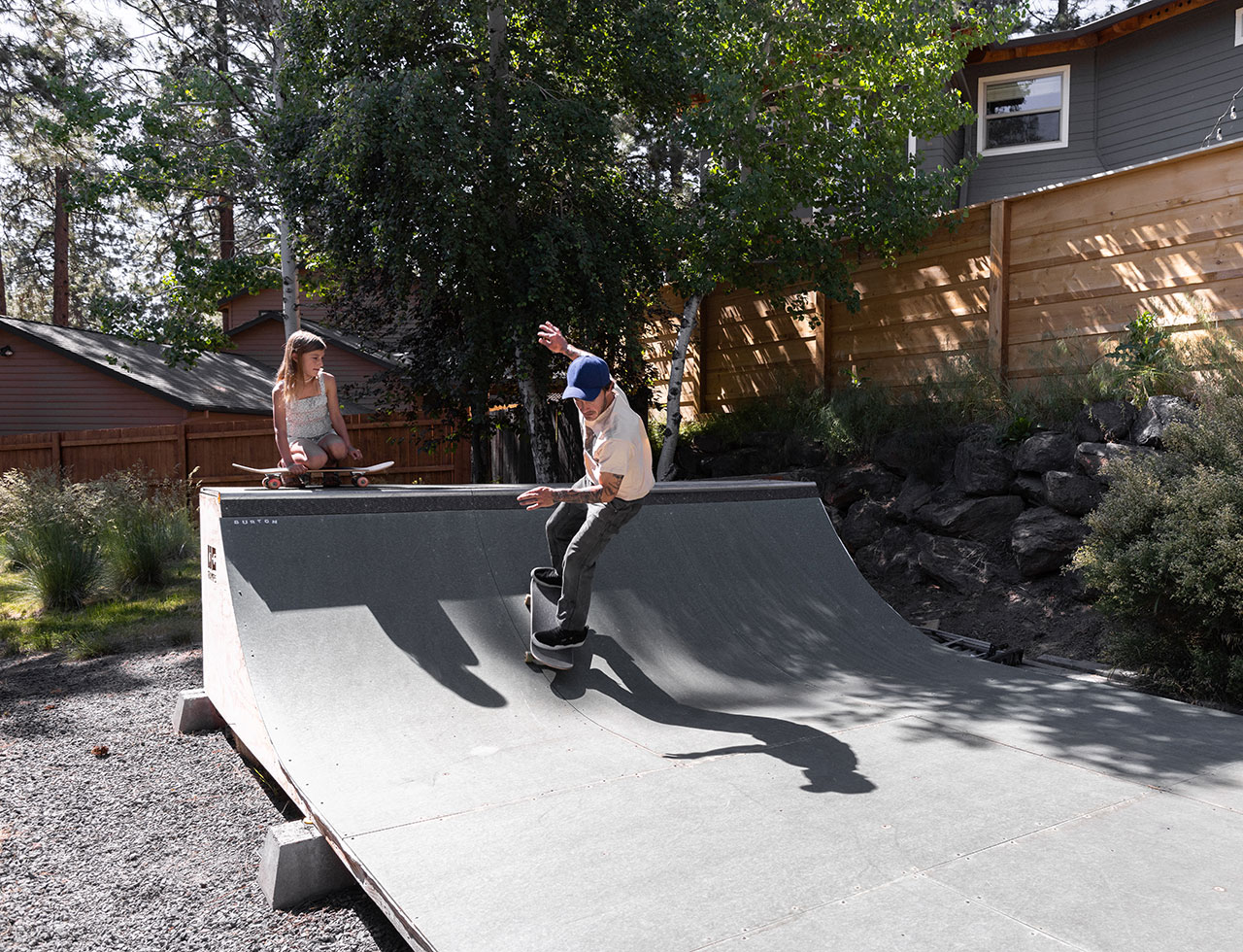 Home feature skate ramp