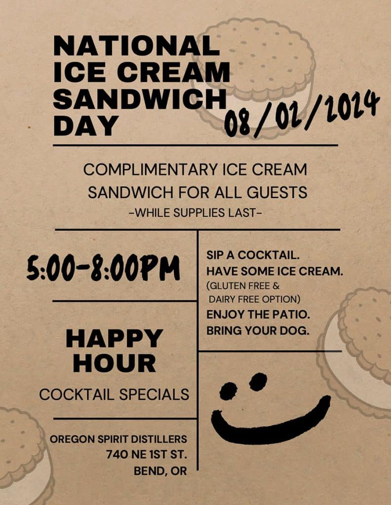 Poster for national ice cream sandwich.