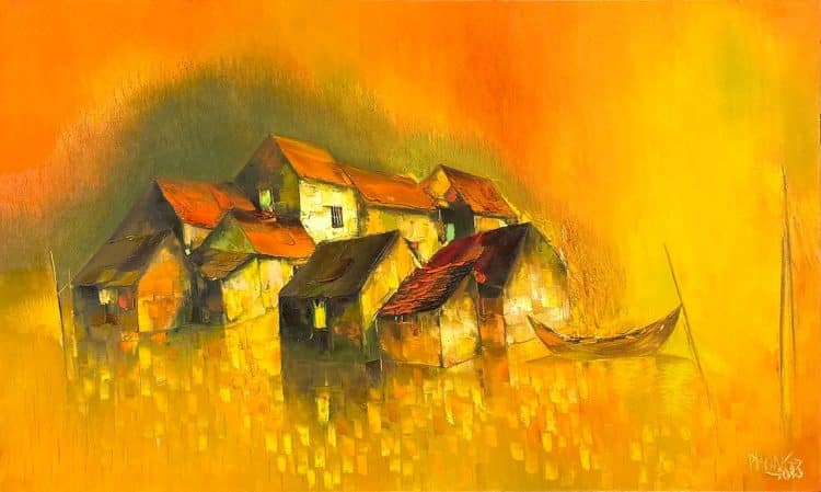 Dao-Hai-Phong---Longing-for-the-Sunset_2013_80x133cm