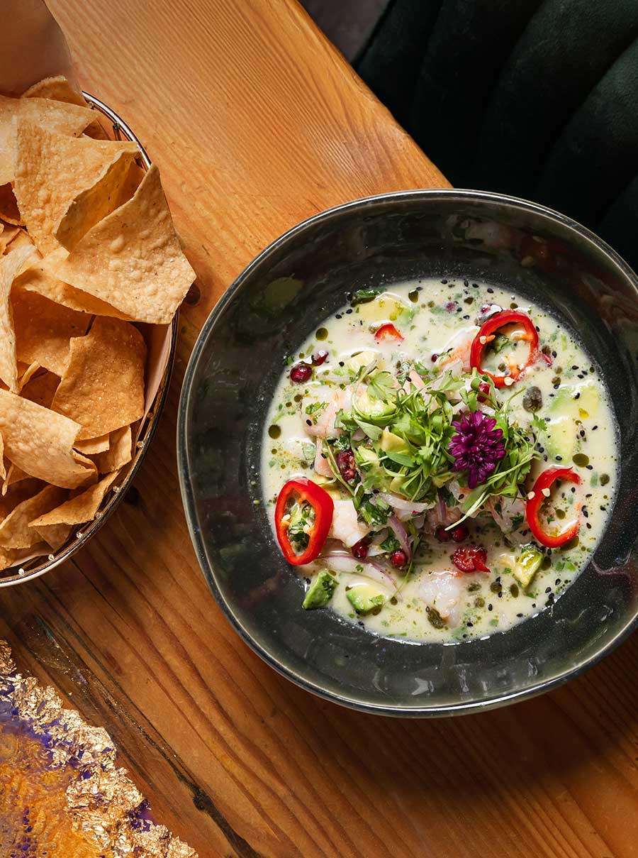 Chips and dip from La Catrina