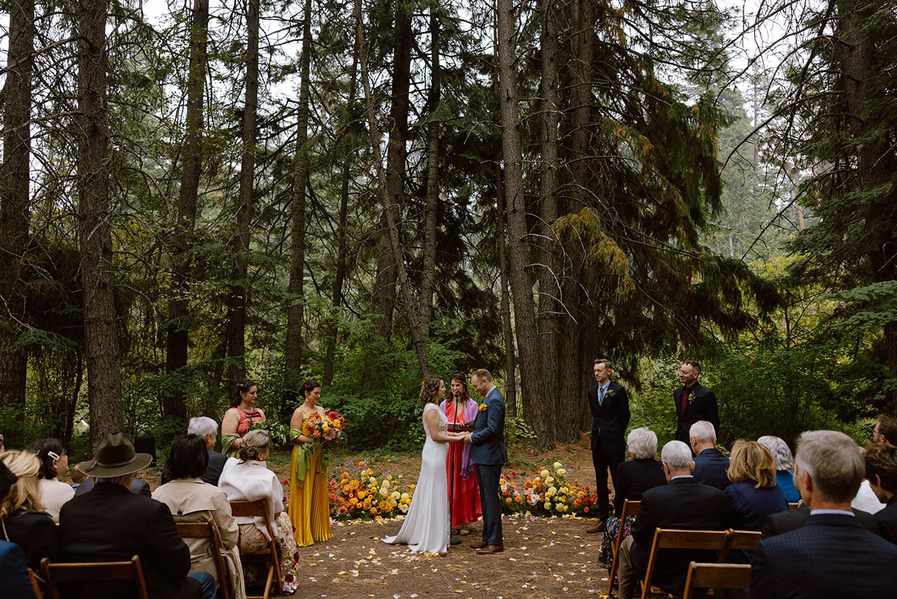 Vows taking place at Suttle Lake