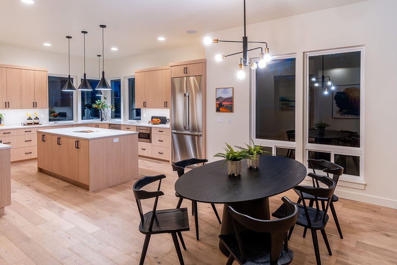 kitchen and dining room by Malace Homes