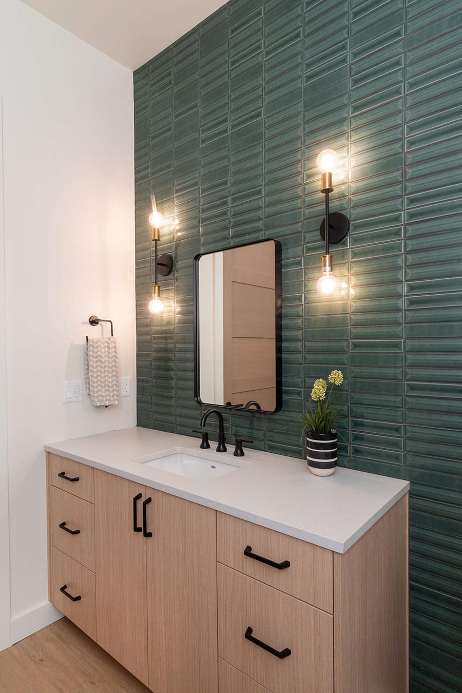 powder room design by Malace Homes