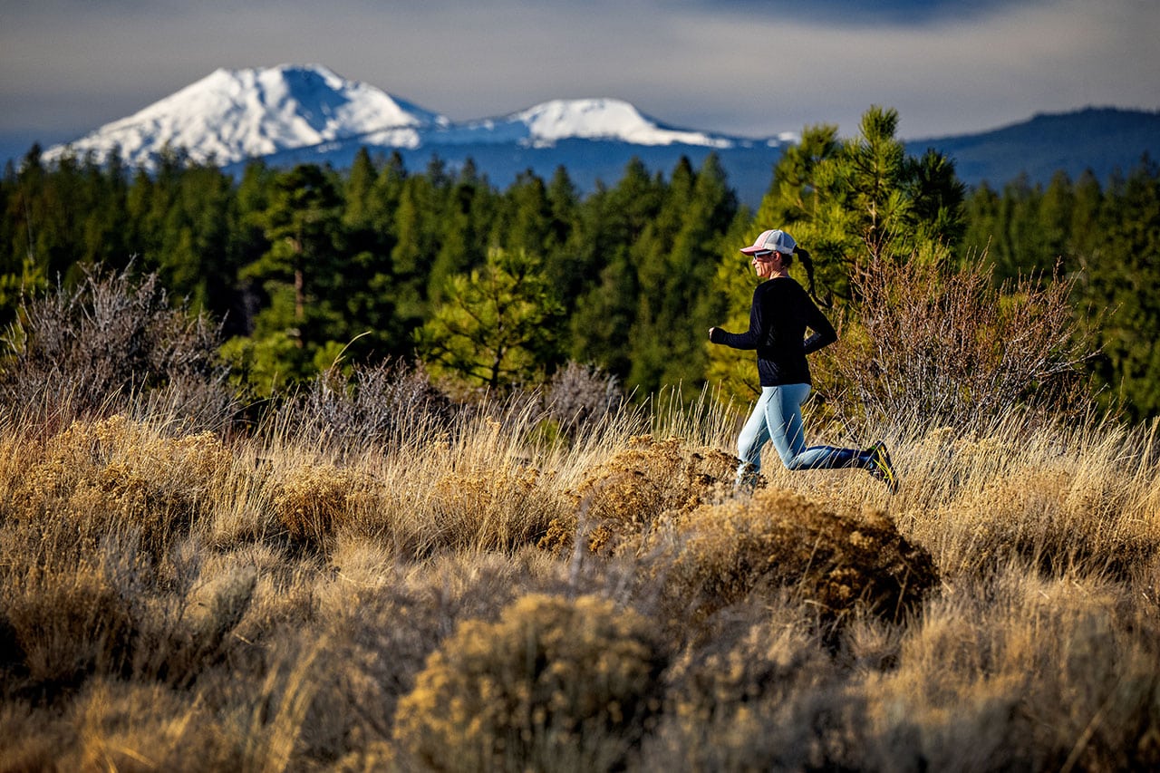 Running at Shevlin Park in Bend