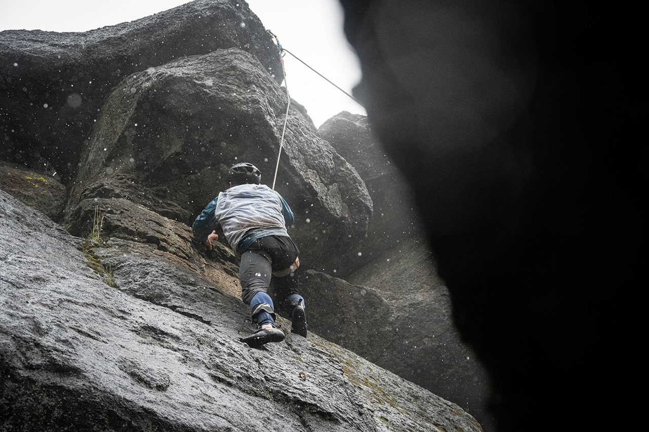 Rock Climbing in an Adventure Race Central Oregon