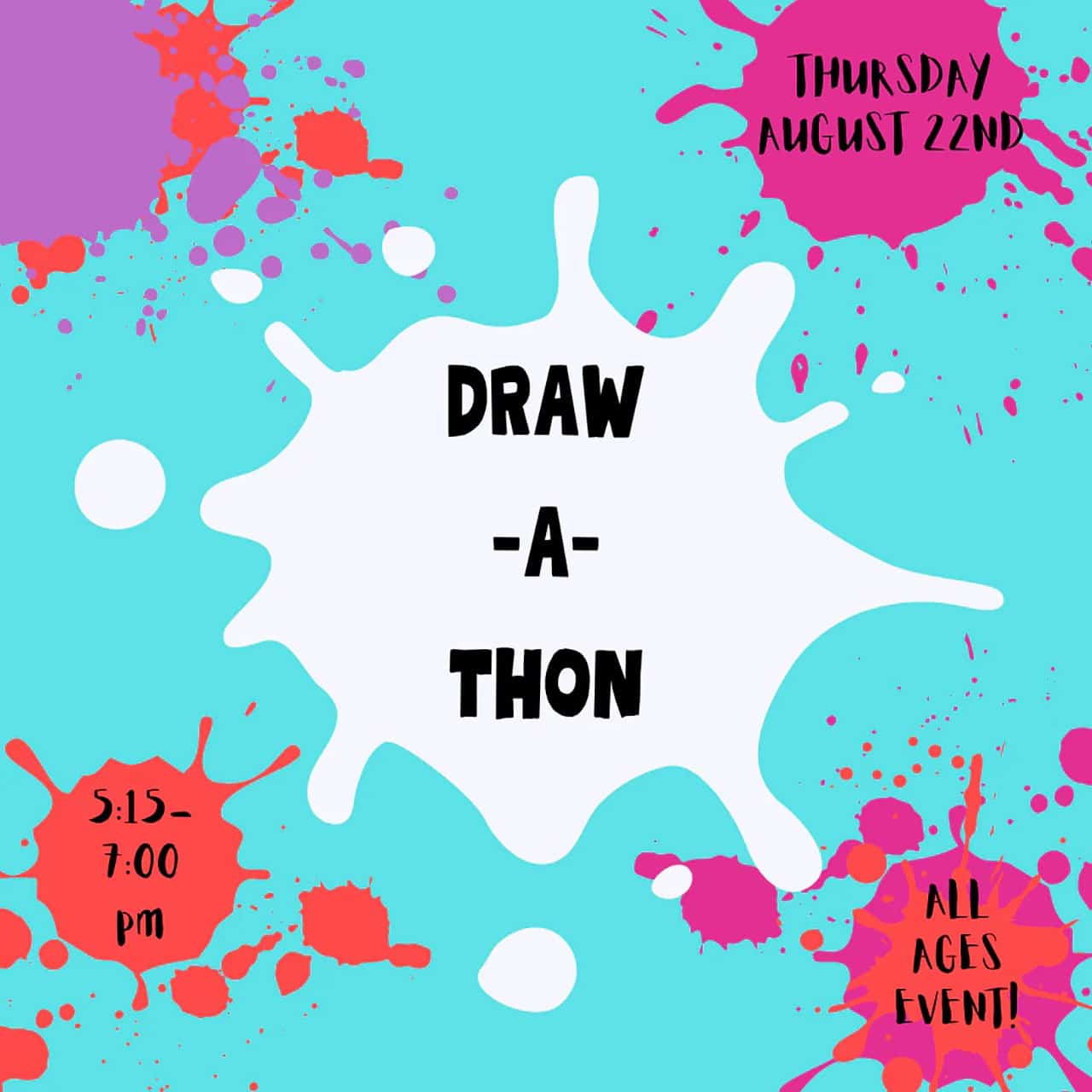 Draw-a-thon at Freak'n Art