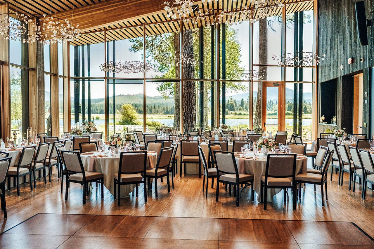 Inside dining room at Black butte ranch