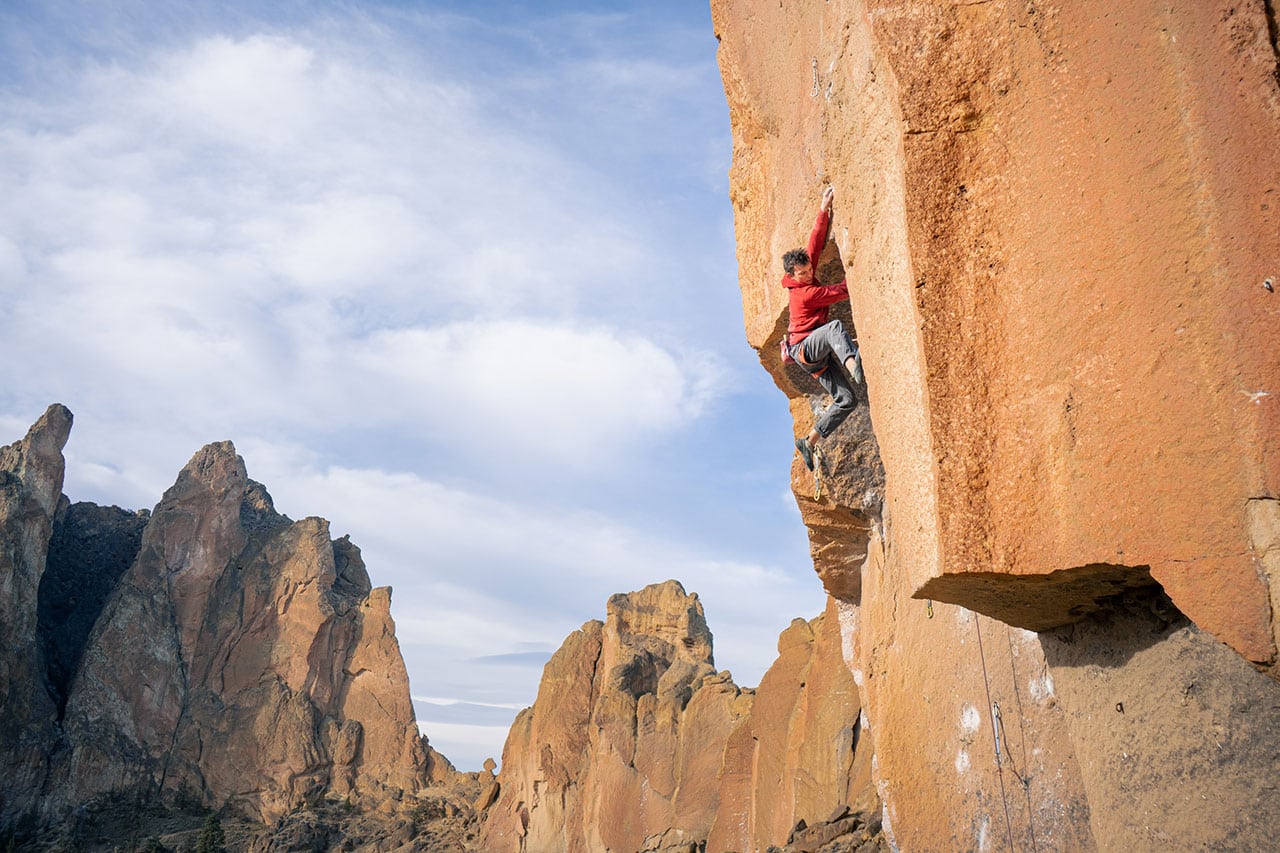 Climber at Smith Rock State Park