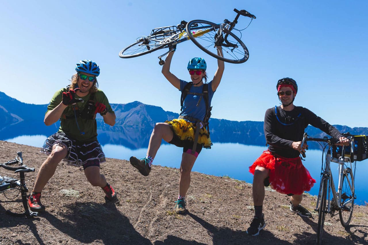 Riders of Ride the Rim at Crater Lake