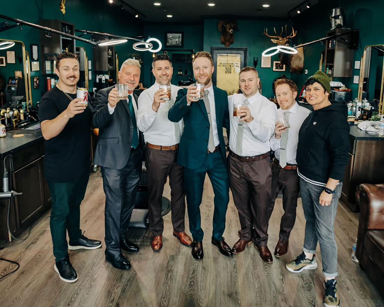 Private groomsmen cuts